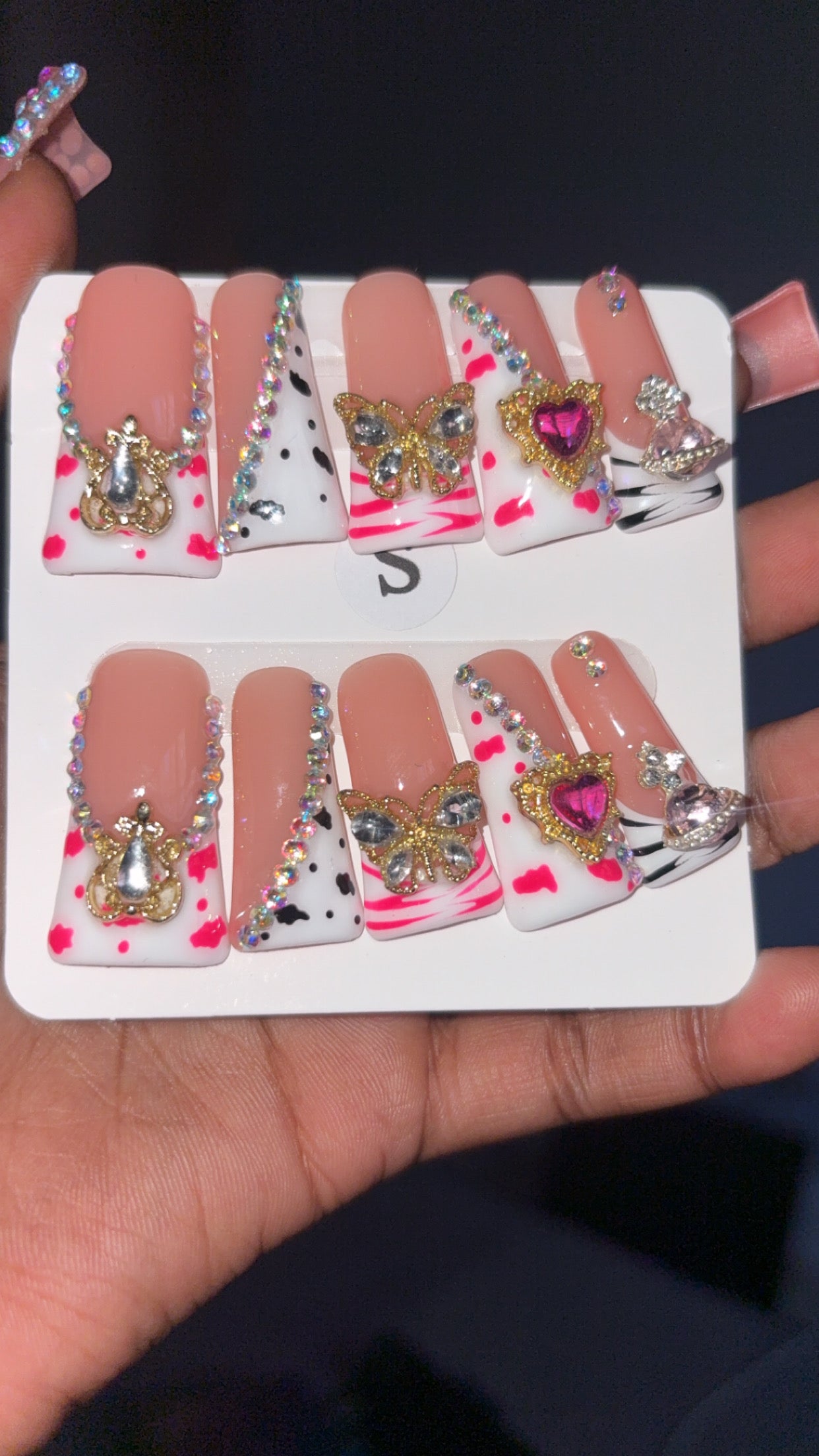 Medium length press on nails