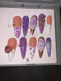 Medium length press on nail set