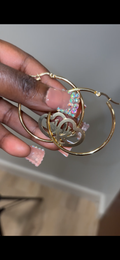 Baddie LV hoops
